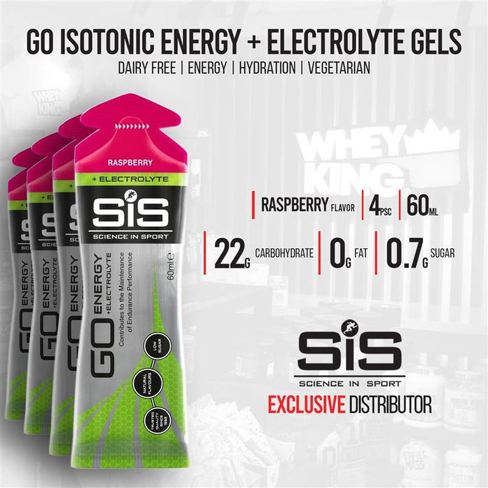Science In Sport SIS Go Energy + Electrolyte Gel - 4pcs