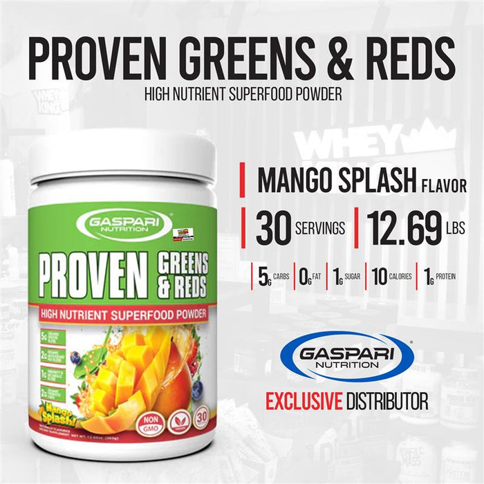 Gaspari Proven Greens & Reds Antioxidant & Detox Support