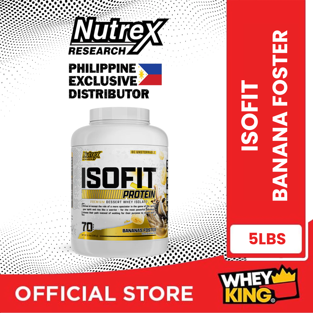NUTREX ISOFIT 100% Whey Protein Isolate 5lbs