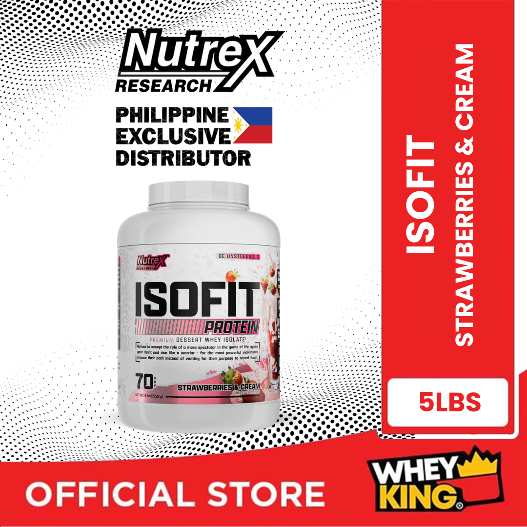 NUTREX ISOFIT 100% Whey Protein Isolate 5lbs