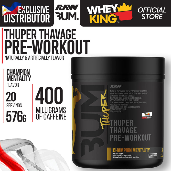RAW Nutrition | CBUM - Thuper Thavage Pre-Workout