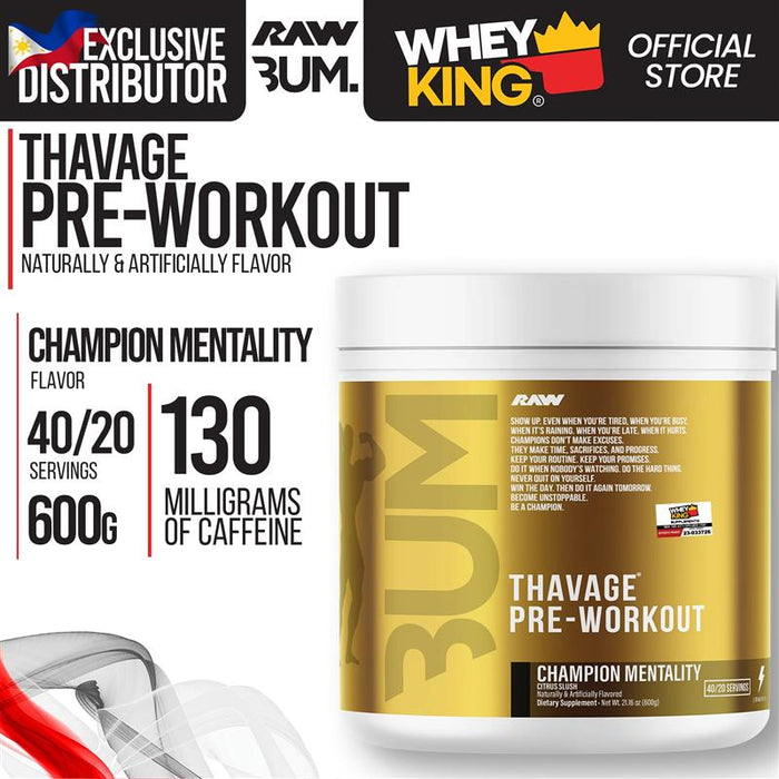 RAW Nutrition | CBUM - Thavage Pre-Workout