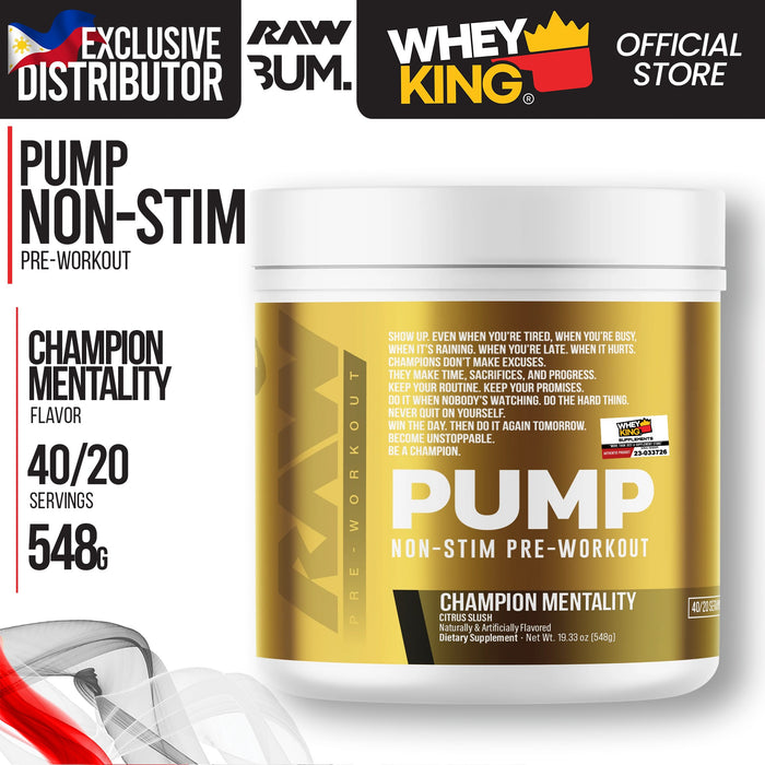 RAW Nutrition | CBUM - Pump Non-Stim Pre-Workout