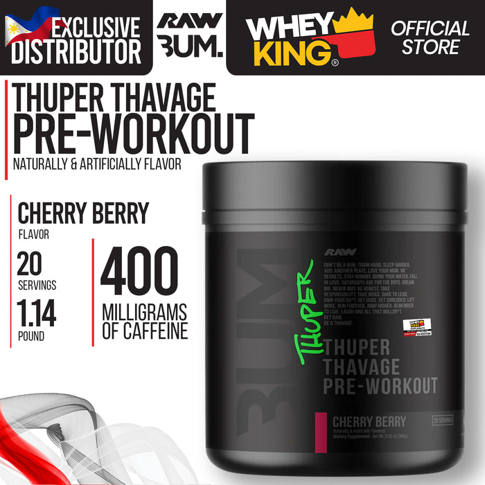 RAW Nutrition | CBUM - Thuper Thavage Pre-Workout