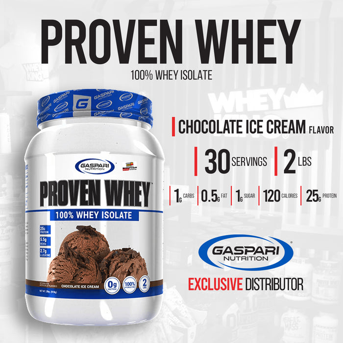 Gaspari Proven Whey Isolate Protein (2lbs)