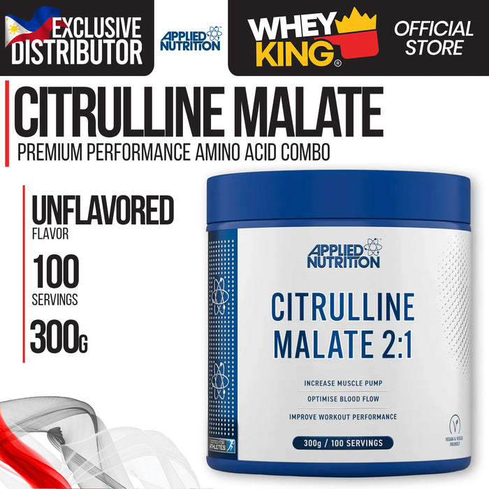 Applied Nutrition Citrulline Malate 300g - Premium Performance Amino Acid Combo