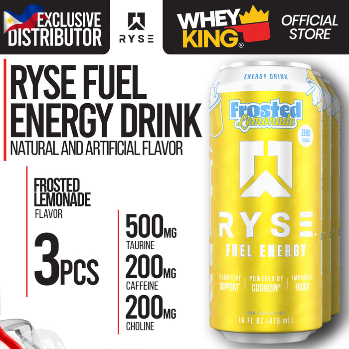RYSE Fuel Energy Drink RTD - Pre-Workout - 3pcs