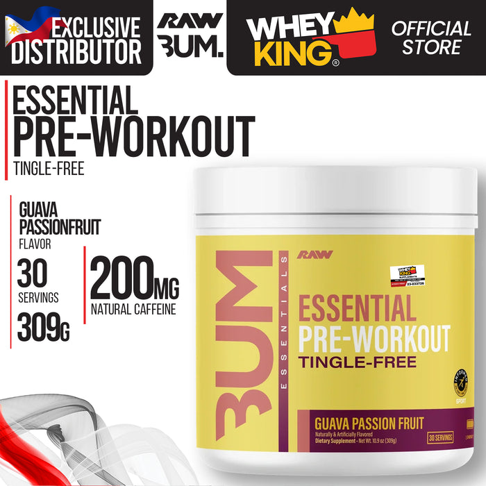 Raw Cbum Essential Pre-workout Tingle-Free