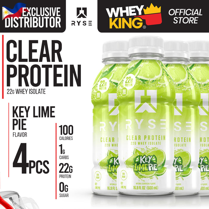 Ryse Clear Protein Whey Isolate RTD - 4pcs