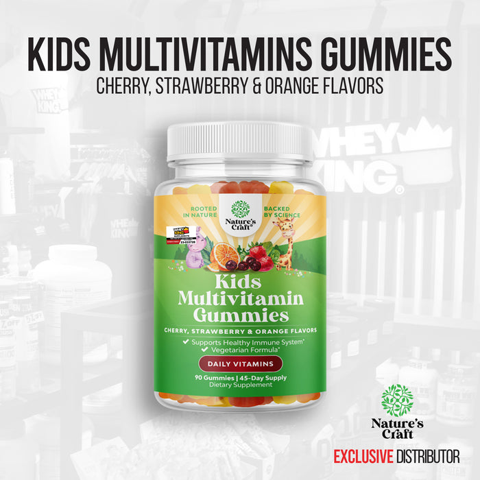 [CLEARANCE SALE - EXP: 08/31/2024] Natures Craft Kids Multivitamin Gummies - 90 Gummies