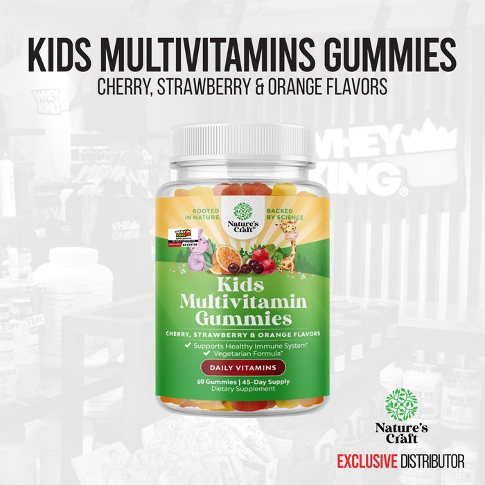 [CLEARANCE SALE - EXP: 05/31/2024] Natures Craft Kids Multivitamin Gummies - 60 Gummies