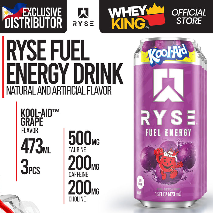 RYSE Fuel Energy Drink RTD - Pre-Workout - 3pcs