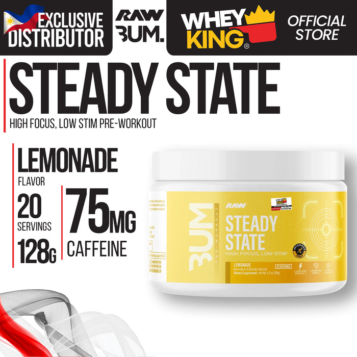 Raw Cbum Steady State Stim Free Pre-workout
