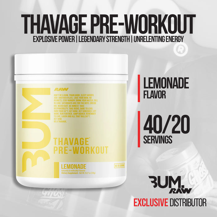 RAW Nutrition | CBUM - Thavage Pre-Workout