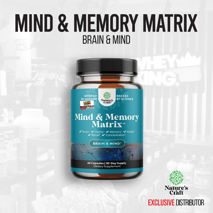 Natures Craft Mind & Memory Matrix - 60 Capsules