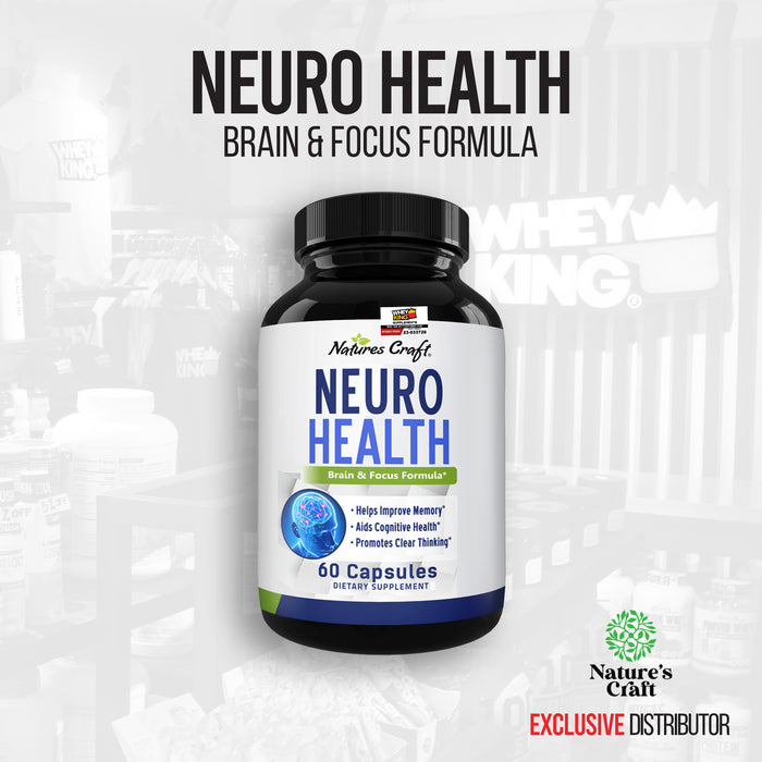 Natures Craft Neuro Health Brain and Focus Formula - 60 Capsules
