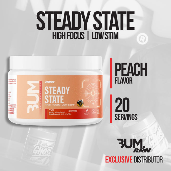 Raw Cbum Steady State Low Stim Pre-workout