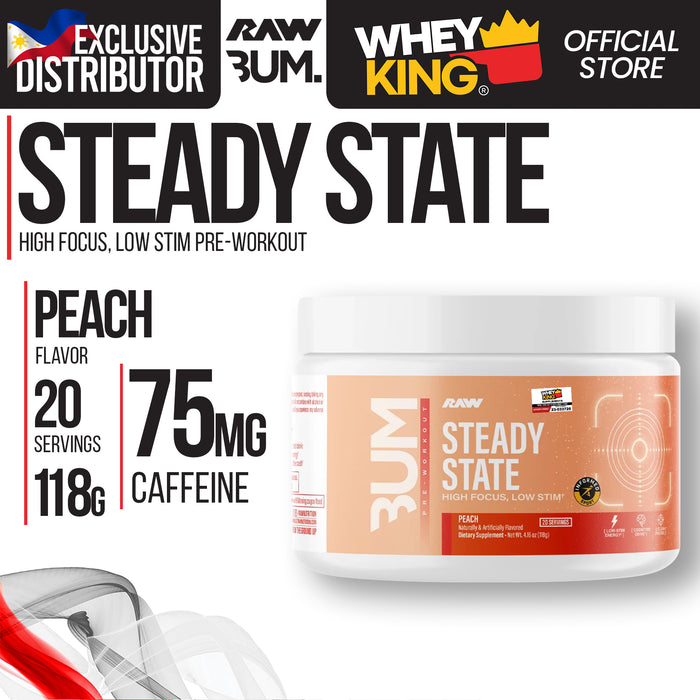 Raw Cbum Steady State Stim Free Pre-workout