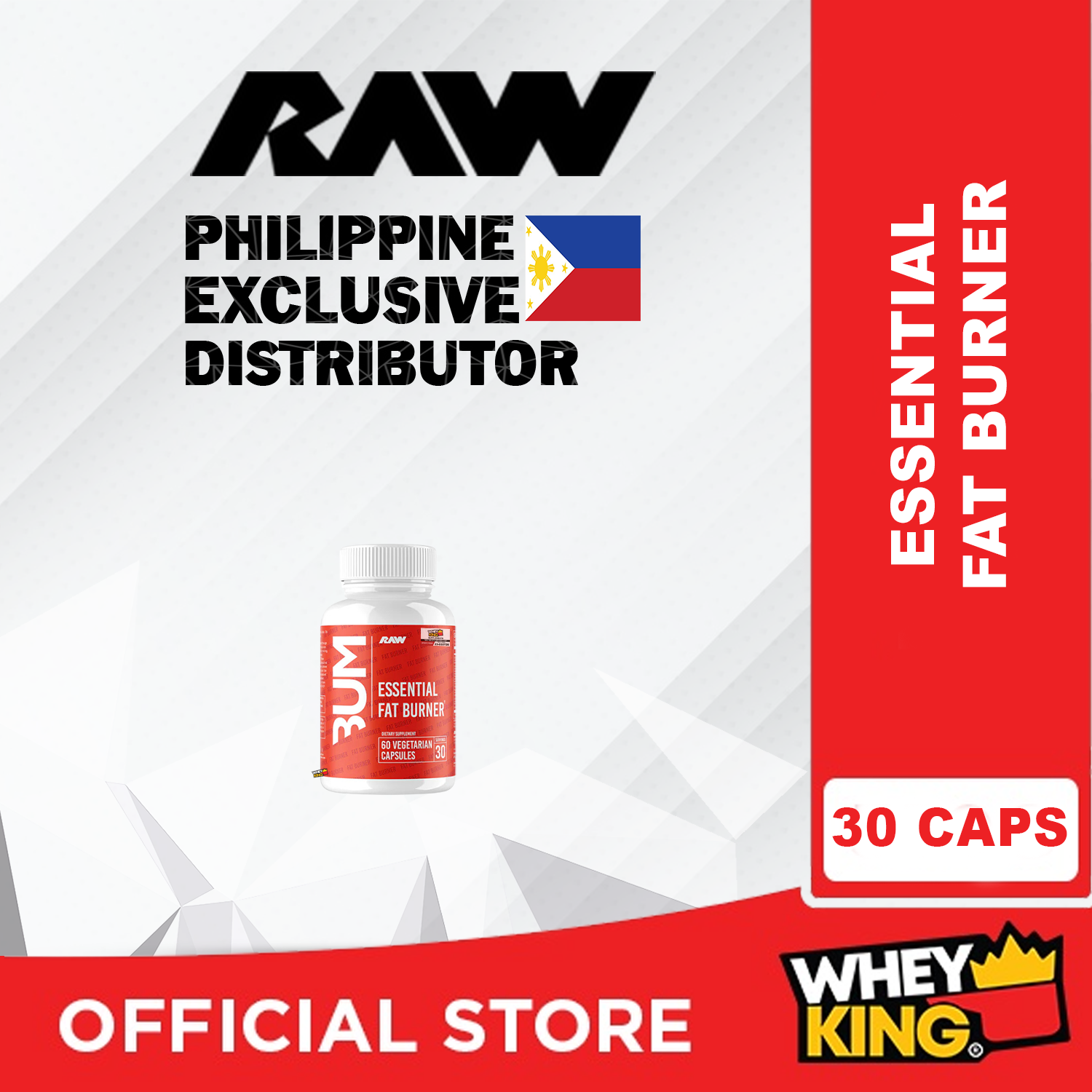 RAW Nutrition Essential Fat Burner - 60 Capsules