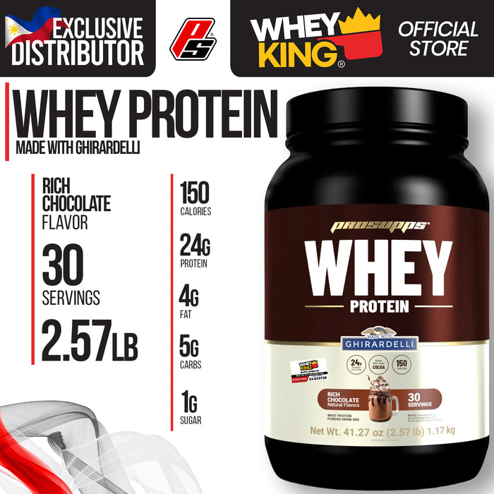 ProSupps Whey Protein Made With Ghirardelli 30 Servings