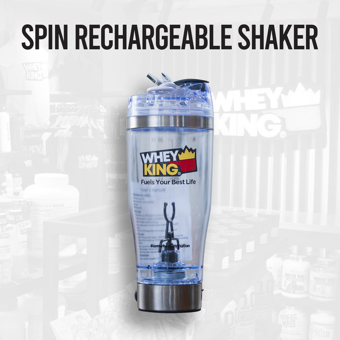 Whey King Spin Shaker Rechargeable Shaker - 20oz