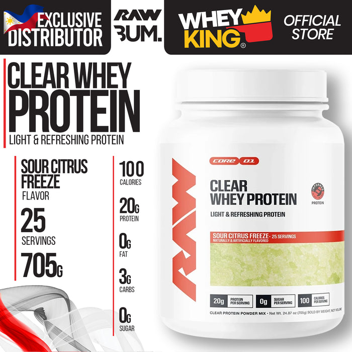 Raw Clear Whey Isolate Protein 25 servings