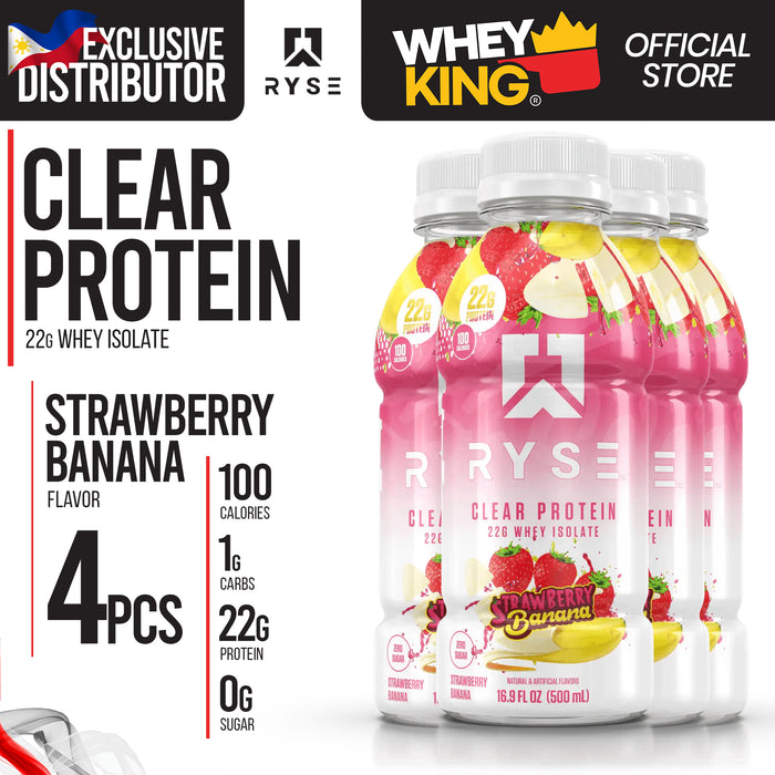 Ryse Clear Protein Whey Isolate RTD - 4pcs