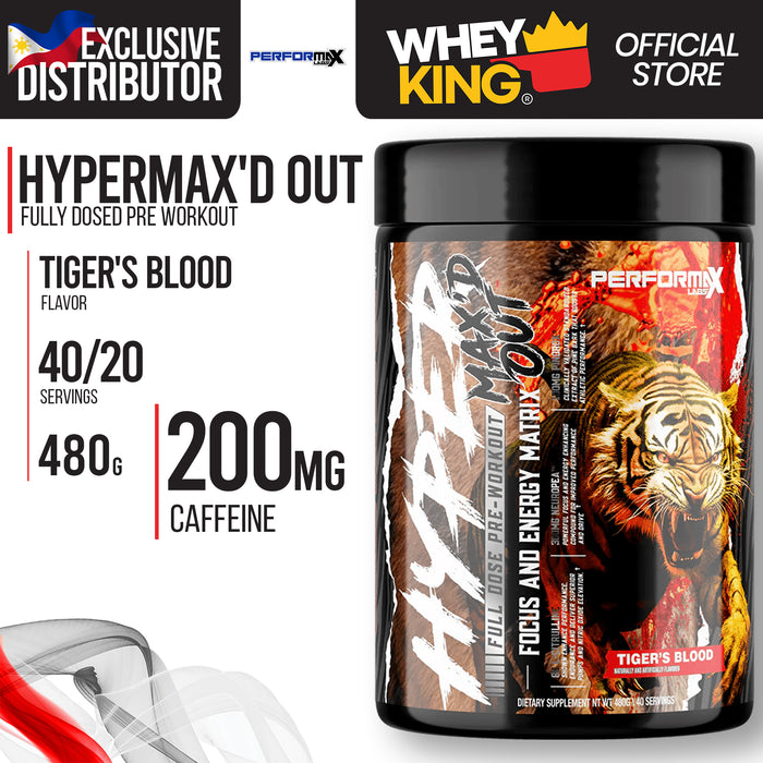 Performax Labs Hypermax'D Out Fully Dosed Pre Workout