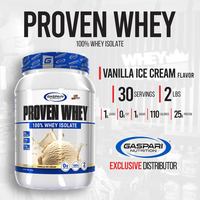 Gaspari Proven Whey Isolate Protein (2lbs)