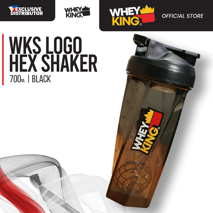 Wheyking Logo Hex Shaker - 700ML (Premium Shaker Cup)