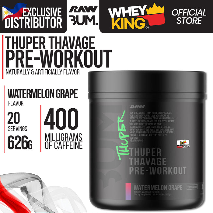 RAW Nutrition | CBUM - Thuper Thavage Pre-Workout
