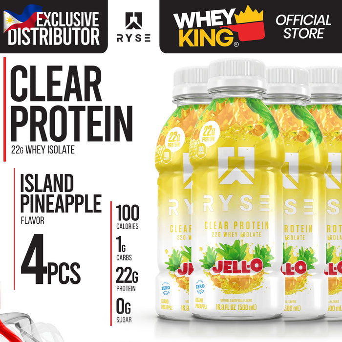 Ryse Clear Protein Whey Isolate RTD - 4pcs