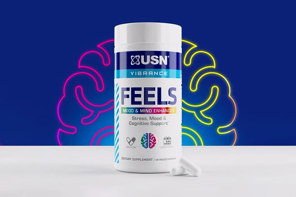 [Clearance Expiry May 2024] USN Vibrance Feels - Mood and Mind Enhancer - 60 caps + FREE SHAKER